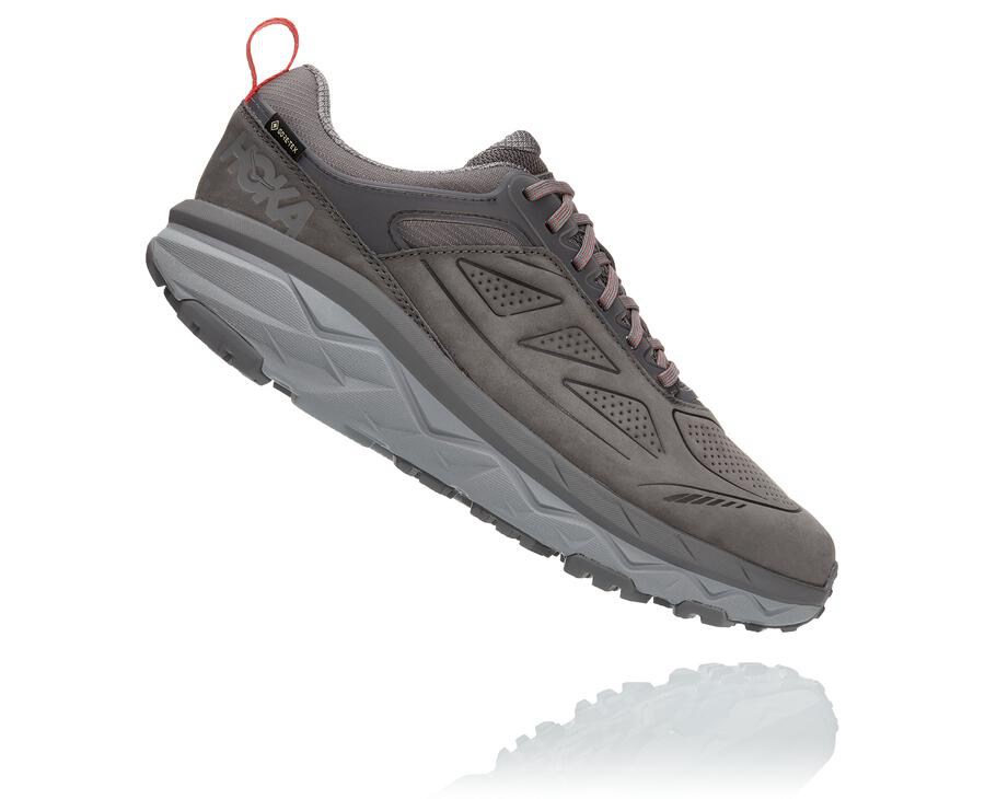 Hoka One One Trail Schoenen Heren - Challenger Laag Gore-Tex - Grijs - IK1836754